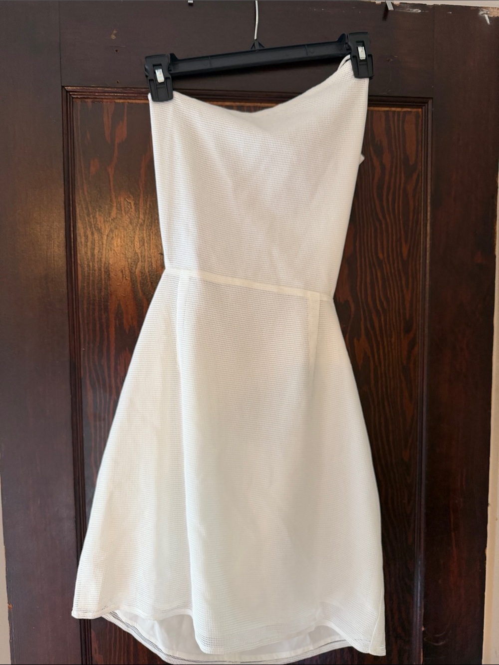 Sabo Skirt White Strapless Mini Fit-and-Flare Dress